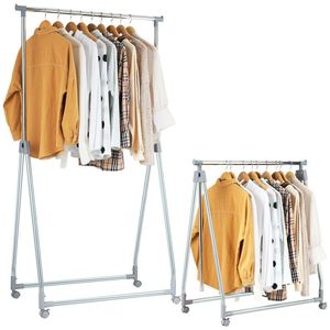 Porte-vêtements robuste extensible et pliable avec barre de suspension – Supports et rails à vêtements de qualité supérieure - Product Image 5