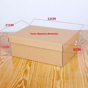 Custom <b>Cheap</b> Plain <b>Cardboard</b> Shoe <b>Boxes</b> Manufacturer Wholesale Corrugated Packaging Cartons for Footwear Shipping & Storage - Product Image 3