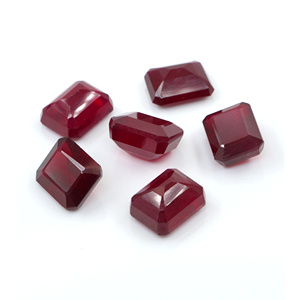 Rubis naturels de Bangkok, octogones calibrés 9x11mm, pierres précieuses de rubis naturelles facettées pour la fabrication de bijoux, prêtes à l'emploi - Product Image 4