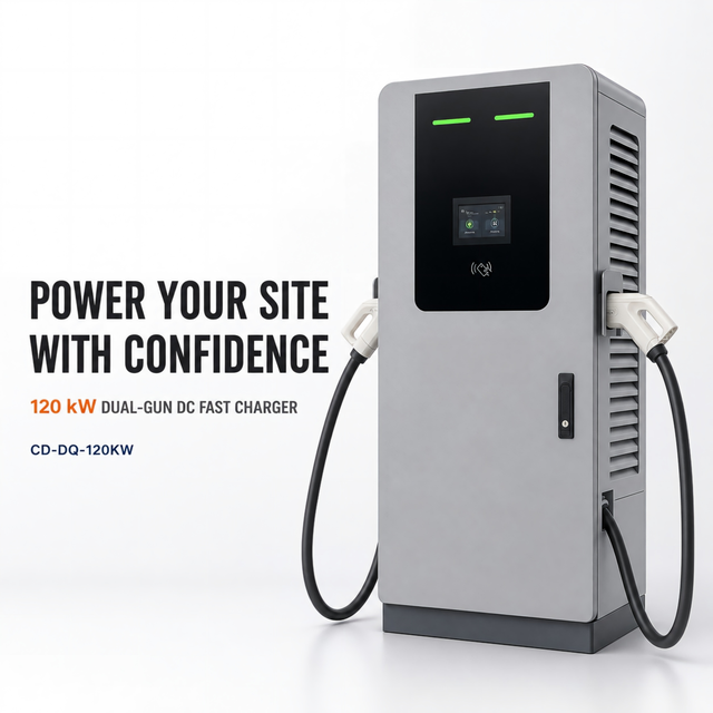 CD-DQ120kW Dual Connector DC Fast EV Charger for Commercial Charging Stations