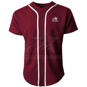 Camiseta de Béisbol STAR RUNNING, Precio Razonable, Alta Calidad, 100% Poliéster, Duradera, de Secado Rápido, Nueva Llegada, Superventas, Transpirable - Product Image 2