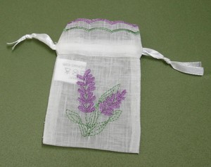 Pochette en organza brodée personnalisée avec logo, recyclable, douce, couleur lavande, avec cordon de serrage, pour sachets parfumés Scentsy, emballage cadeau - Product Image 4