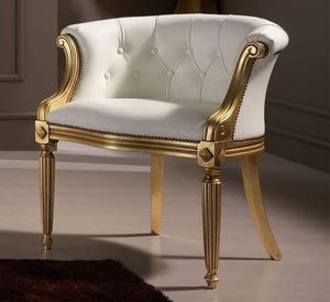 Traditional Hand curved Bedroom Chair Tufted upholstered Wooden Frame Living Room Bedroom Chair For Home Villa Wedding - Product Image 2