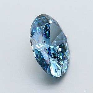 Diamant ovale bleu vif fantaisie de 1,88 carat, cultivé en laboratoire, certifié IGI, VS1, polissage excellent, pierre précieuse synthétique CVD pour bijoux fins - Product Image 4