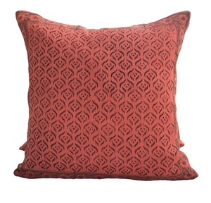 Wholesale Handmade 100% Linen <b>Cushion</b> Cover Hand-block printed Linen <b>cushion</b> cover - Product Image 1