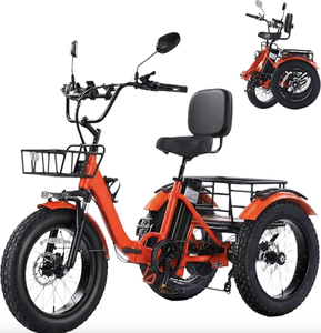 Triciclo eléctrico plegable para adultos, triciclo eléctrico de 3 ruedas, bicicleta eléctrica con autonomía de 90 km, triciclo eléctrico con batería de litio de 48V 15.6AH 20 - Product Image 1