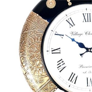 Handcrafted Wooden Wall <b>Clock</b> Decorative Vintage Style Silent Wall <b>Clock</b> for Living Room Bedroom Office Home Decor - Product Image 3