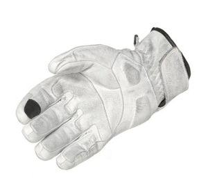 Gants de moto en cuir véritable de qualité supérieure, multicolores, en cuir vieilli pour sports de plein air, cuir ciré blanc pour moto - Product Image 3