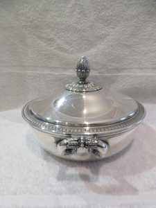 Soupière en acier inoxydable avec couvercle, finition miroir, bol de service pour buffet - Product Image 6