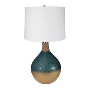 Lampada da Tavolo in Vetro D16x28.5, Elegante e Raffinata Decorazione per la Casa - Product Image 1