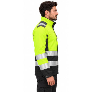 Chaqueta de Seguridad Reflectante de Alta Visibilidad para Hombre, Chaqueta de Trabajo de Forro Polar 2 en 1, Ropa de Trabajo de Invierno con Certificación CE - Product Image 5