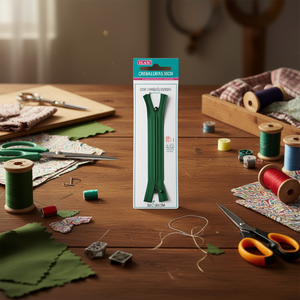 Ilan Fermeture Éclair Invisible Verte 50cm pour Artisanat - Product Image 2