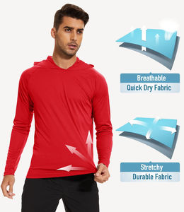 เสื้อยืดตกปลาแบบกำหนดเองสำหรับ OEM แบรนด์ส่วนตัว ผู้ผลิตขายส่ง ผู้จัดจำหน่าย ผลิตจำนวนมาก ป้องกันรังสียูวี ชุดฝึกซ้อม - Product Image 6