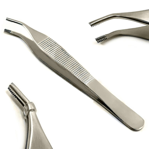 Pinzas de disección Adson Brown forjadas en Alemania, 6 cm, 1x2 dientes, acero, kit de cirugía manual, certificado CE/ISO, 5 años de garantía por Grip Surgical - Product Image 5