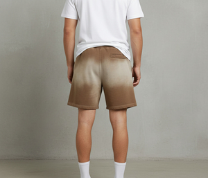 กางเกงขาสั้นลำลองผู้ชายสำหรับฤดูร้อน ลวดลายซันเฟด ซักได้ ปักโลโก้ได้ เป็นมิตรกับสิ่งแวดล้อม ระบายอากาศได้ดี เอวยางยืด เหมาะสำหรับออกกำลังกาย - Product Image 2