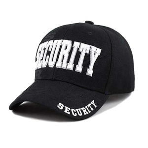 Custom Embroidered Unisex Security <b>Caps</b> Customized <b>Hats</b> High Quality Beach Use Security Guard Safety Wear Customized Fabric OEM - Product Image 1