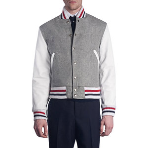 Customized Good Quality Luxury Wool Thick Hooded <b>Waterproof</b> Streetwear Unisex Varsity <b>Jacket</b> with Hats - Product Image 1