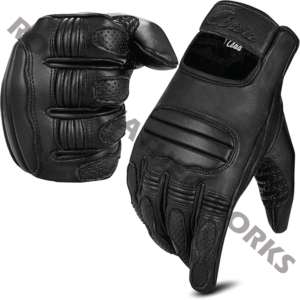 Guantes de Motocicleta Claw de Cuero Genuino, Largos hasta la Muñeca, Transpirables, con Pantalla Táctil, Forro de Felpa Ecológico, Estilo Deportivo para Ciclismo y Viajes - Product Image 1