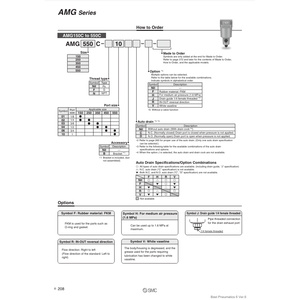 Équipement de séparation de séparateur d'eau de AMG250C-03BC-R pneumatique SMC - Product Image 1