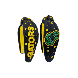 Vente en gros de bandeaux noués faits main avec perles pour les jours de match, designs personnalisés approuvés par le stade, bandeaux perlés personnalisés disponibles - Product Image 6