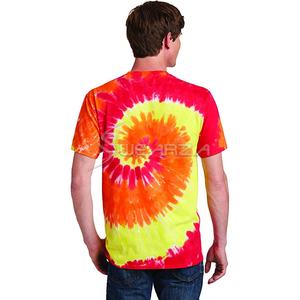 2025 Nuevo diseño Precio barato Venta al por mayor Hombres 100% Algodón Tie Dye Camisetas Multicolor a granel - Product Image 2