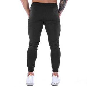 Men's <b>Black</b> <b>Slim</b> <b>Fit</b> Cuffed <b>Jogger</b> Sweatpants Elastic Waist Knitted Sporty Track Pants Autumn - Product Image 1