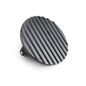Pressa per carne Magma Round da 8 pollici in ghisa con manico in legno per grigliare e cucinare - Product Image 2