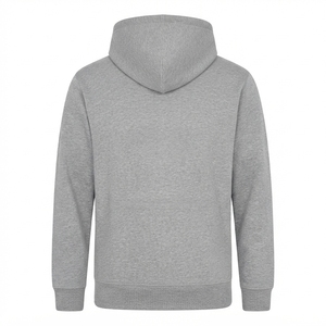 Sudadera con Capucha Gris para Hombre, Corte Regular, Felpa de Algodón, Informal, con Bolsillo Delantero, para Otoño - Product Image 2