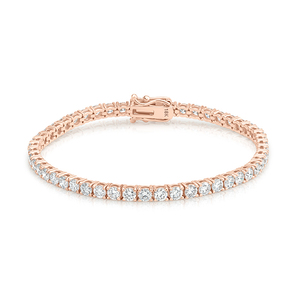 เพชรเลี้ยงในห้องปฏิบัติการ รับรองโดย IGI สร้อยข้อมือทอง 14K แบบเทนนิส ประดับเพชรแบบ Pave Setting ของขวัญงานหมั้นสุดหรู ของขวัญงานแต่งงาน เครื่องประดับชั้นดี - Product Image 6