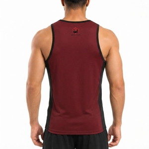 Débardeurs pour hommes en tissu respirant et anti-humidité, pour la course, la gym et l'entraînement estival, décontractés et performants. - Product Image 5