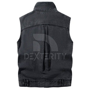 Camisas de Mezclilla Casuales sin Mangas para Hombre, Hechas en Pakistán, de Primera Calidad, 100% Algodón, Personalizables, al por Mayor - Product Image 2