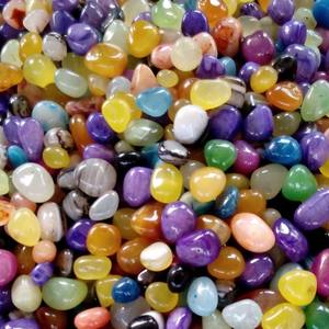 Pierres de galets d'onyx naturel hautement polies de qualité supérieure pour des fins décoratives et l'aménagement paysager de jardin, approvisionnement indien en vrac - Product Image 1