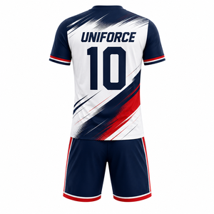 ชุดเสื้อฟุตบอลแบบซับลิเมชั่นสั่งทำพิเศษ ปี 2026 สำหรับผู้ชาย แขนสั้น ระบายเหงื่อได้ดี ผลิตจากโพลีเอสเตอร์ 100% ทรงปกติ คอวี เหมาะสำหรับฤดูร้อน - Product Image 3