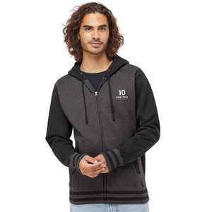 Men's Heavyweight Varsity <b>Zip</b> Hoodie Full <b>Zip</b> <b>Hooded</b> Sweatshirt Soft Warm Casual Jacket for Streetwear Sports and Daily Use - Product Image 1