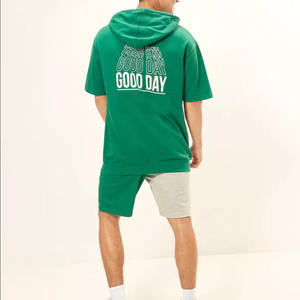 Conjunto de Sudadera con Capucha y Pantalones Cortos para Hombre, Invierno, Calidad Premium, Colores Personalizados, Logotipo, Transpirable, Poliéster/Algodón, Último Estilo Casual - Product Image 6