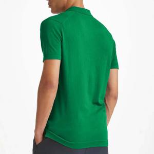 Camiseta Polo de Verano para Hombre, Transpirable, 100% Algodón, Color Verde, Manga Corta, Estilo Casual, Cuello Alto - Product Image 2