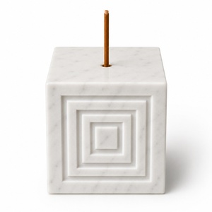 Moderno Soporte para Incienso de Mármol con Diseño de Ranura Diagonal, Lujoso Soporte para Agarbatti, Accesorio Decorativo para el Hogar, Nuevo Estilo - Product Image 5