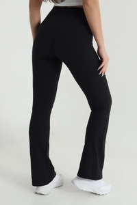 High Elastic Waist Full Length Yoga <b>Leggings</b> Solid Color Spandex/Polyester Four-Way Stretch Anti-Bacterial Quick Dry Breathable - Product Image 6