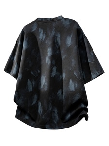 Camisetas Minimalistas con Estampado Abstracto, Corte Ajustado, Algodón Premium, Manga Corta, Camisetas de Moda - Product Image 6