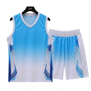 Maillots de basket-ball réversibles avec logo thermocollé, vêtements d'entraînement de basket-ball pour adultes, uniforme en mesh confortable - Product Image 1