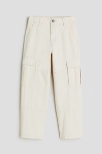 Pantalon cargo long en twill pour garçons, 100% coton, haute qualité, respirant, style streetwear décontracté, logo personnalisé - Product Image 3