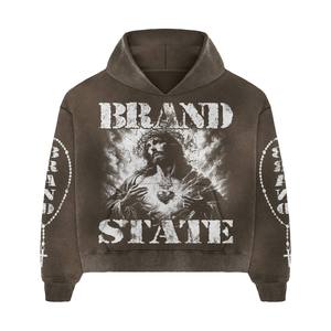 Trajes Deportivos de Diseño Personalizado, Estilo Urbano, con Efecto Desgastado por el Sol, Pantalones Deportivos con Logotipo Serigrafiado para Hombre - Product Image 2