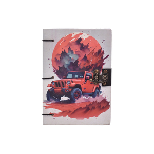 <b>A5</b> Off Road Car Design Handmade Paper Notebook Lock Diary 200 Pages Double Side Writing Eco Friendly Premium Journal Adventure - Product Image 3