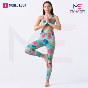 Pantalones de Yoga/Leggings para Mujer, Sublimados, de Poliéster/Spandex, con Logotipo Personalizado, Alta Elasticidad, Estiramiento en Cuatro Direcciones, Impresos, Superventas - Product Image 3