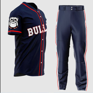 Wholesale Sportswear Customized Digital Printing Breathable Anti-Bacterial Quick Dry <b>Polyester</b> Round-Neck Casual Baseball - Product Image 5