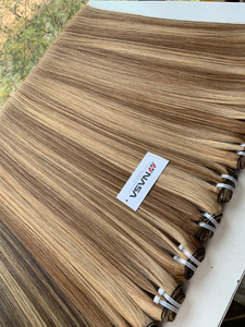 Extensions de cheveux à trame automatique Prix de gros Cheveux bruts vietnamiens Double noyade 100 grammes Couleurs piano 22 pouces - Product Image 6