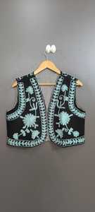Veste courte bohème en velours brodé Suzani, coton respirant, motif floral, pour femmes, meilleur prix - Product Image 2