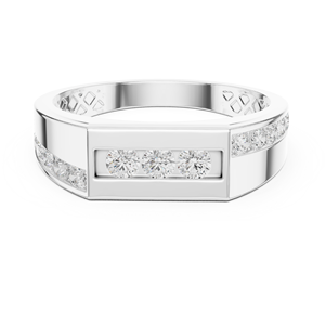 แหวนไข่มุกชุบทอง14K สำหรับผู้หญิงประดับอัญมณีสีทอง - Product Image 5