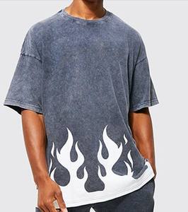 Camiseta de Diseño Nuevo Personalizada, 100% Algodón, Lisa, Casual, para Hombre, Lavada al Ácido, a Precio Económico, Cómoda - Product Image 1