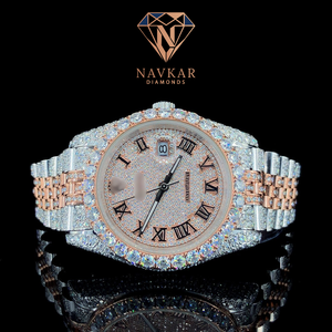 <b>Iced</b> <b>Out</b> Hip Hop Automatic Style Quartz Movement Diamond <b>Watch</b> For Daily Wear Office Wear Export <b>Watch</b> - Product Image 1